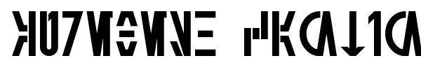 Aurebesh Cantina font preview